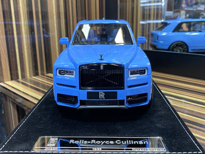 1/18 Henson&Heaven Resin Model - Rolls-Royce Cullinan Limited Edition in Baby Blue|Sold in Dturman.com Dubai UAE.