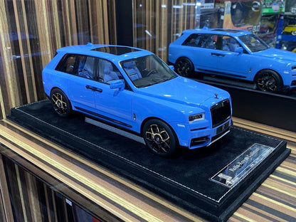 1/18 Henson&Heaven Resin Model - Rolls-Royce Cullinan Limited Edition in Baby Blue|Sold in Dturman.com Dubai UAE.