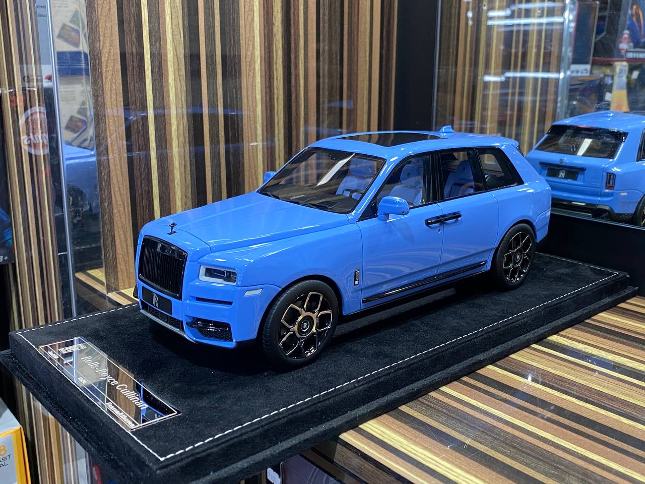 1/18 Henson&Heaven Resin Model - Rolls-Royce Cullinan Limited Edition in Baby Blue|Sold in Dturman.com Dubai UAE.