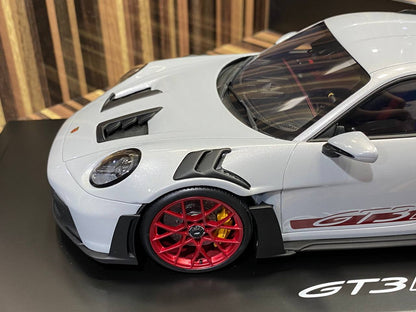 1/18 Spark Models Resin Model - Porsche 911 GT3 RS in Silver and Red, Limited Edition|Sold in Dturman.com Dubai UAE.