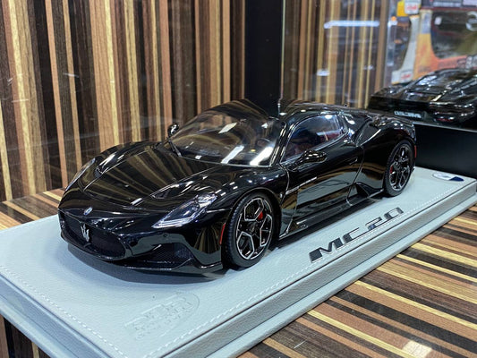 BBR Models Maserati MC20 - 1/18 Metal Diecast, All Opening, Black|Sold in Dturman.com Dubai UAE.