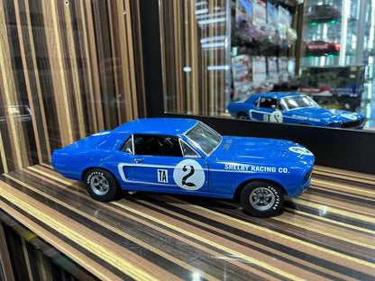 Acme Ford Mustang 1968 - 1/18 Diecast Model, All Opening - Blue|Sold in Dturman.com Dubai UAE.