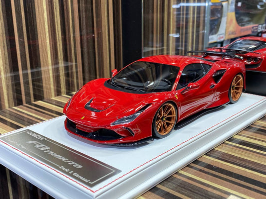 Davis & Giovanni Ferrari F8 Tributo - 1/18 Resin Model, Limited Edition 60pcs, Red|Sold in Dturman.com Dubai UAE.