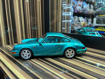 Norev Porsche 911 Carrera 2 - 1/18 Diecast Model, All Opening - Green