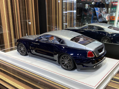 Davis & Giovanni Rolls Royce Wraith Novitec - 1/18 Resin Model,Black / Silver