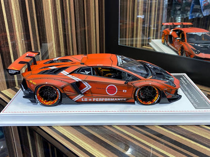 Davis & Giovanni Lamborghini Aventador LP 720-P - 1/18 Resin Model, Not Opening - Matt Orange / Zero Zen