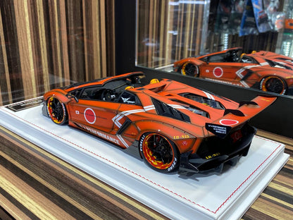 Davis & Giovanni Lamborghini Aventador LP 720-P - 1/18 Resin Model, Not Opening - Matt Orange / Zero Zen