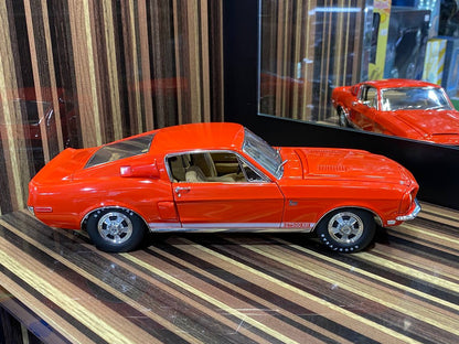 ACME Ford Shelby GT500 KR 1968 - 1/18 Diecast, Orange - Paint Rashes Present