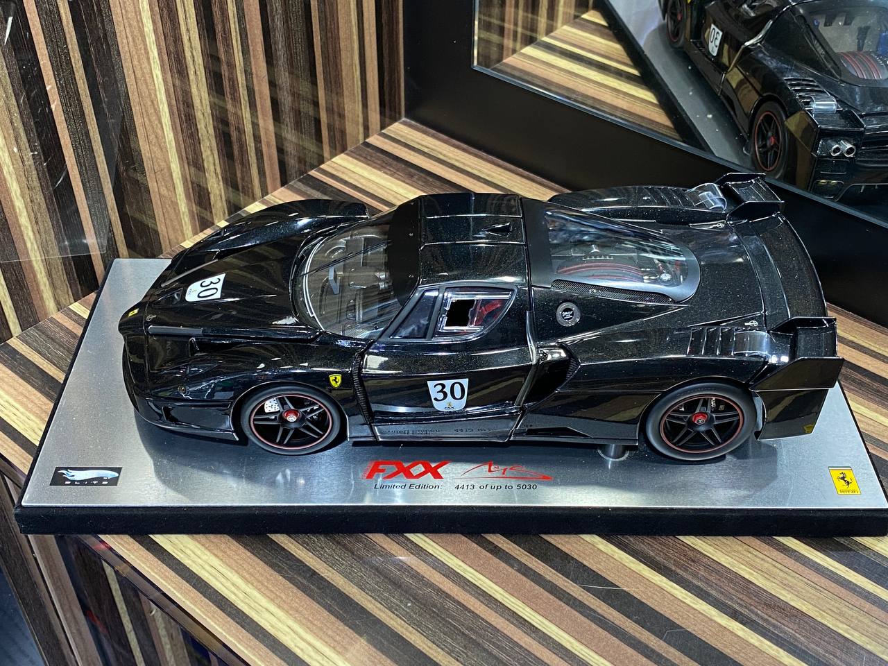 Hot Wheels Elite Ferrari FXX - 1/18 Diecast, Black (Limited Edition)