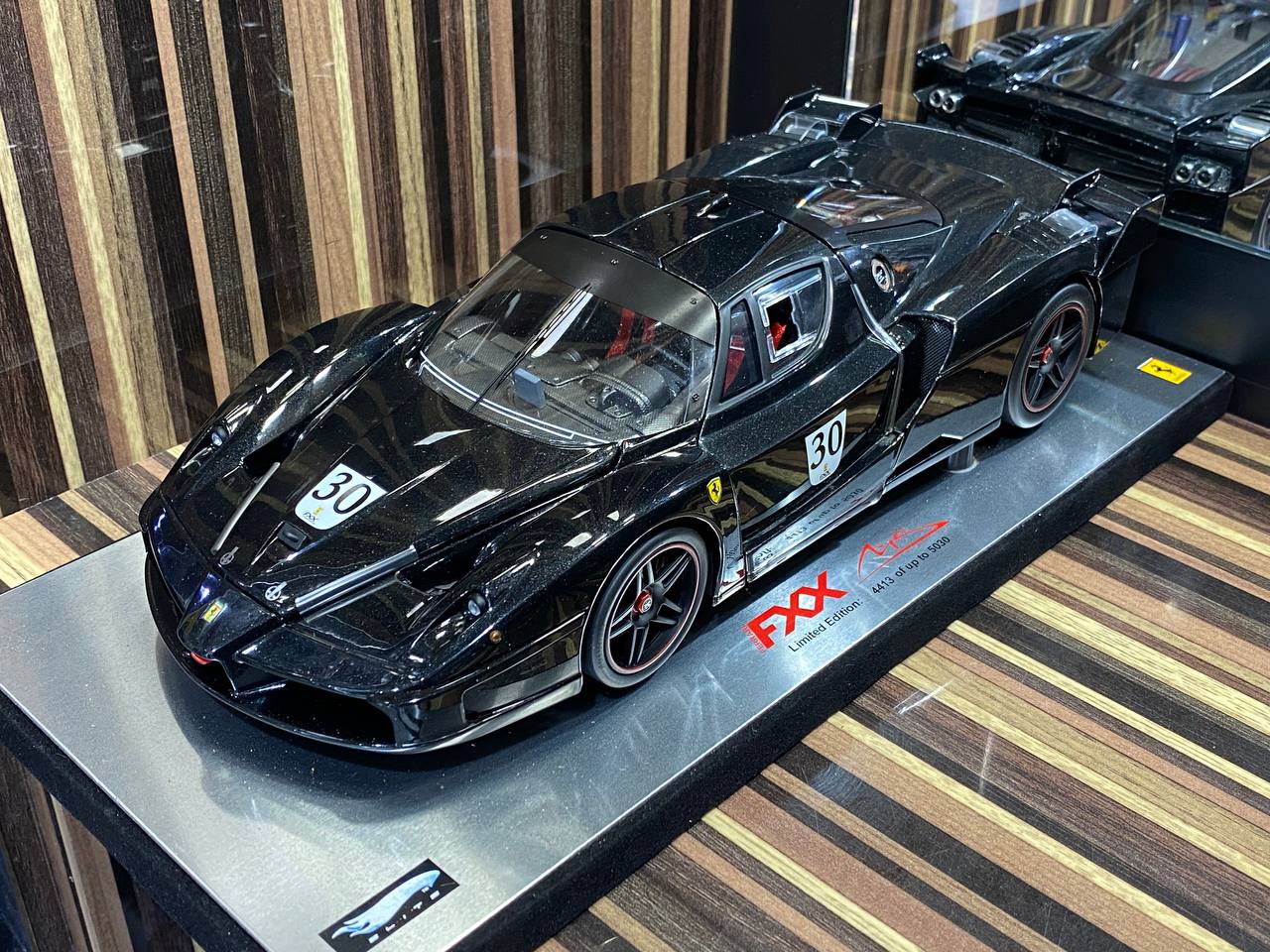 Hot Wheels Elite Ferrari FXX - 1/18 Diecast, Black (Limited Edition)