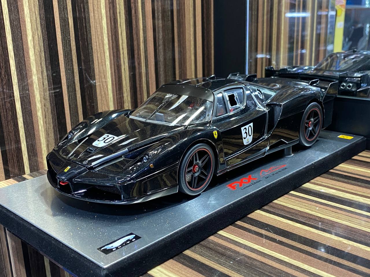 Hot Wheels Elite Ferrari FXX - 1/18 Diecast, Black (Limited Edition)