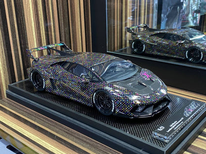 IVY Models Lamborghini Huracan (VIRTUE) - 1/18 Resin , LV Decal Black, Limited Edition