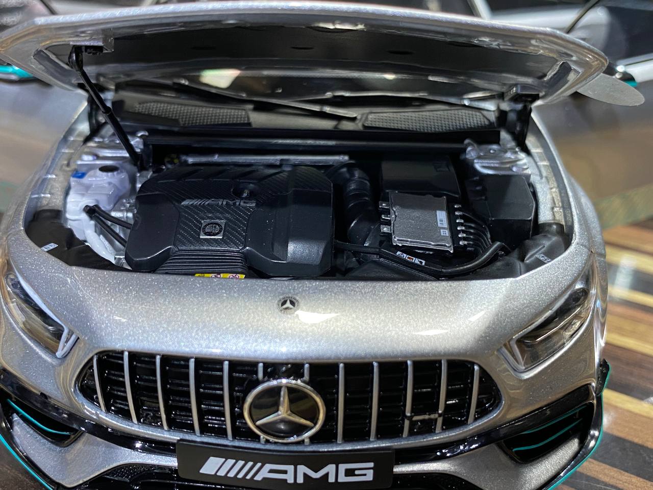 Mercedes Benz AMG A45 S by NZG [1/18 Diecast Silver]