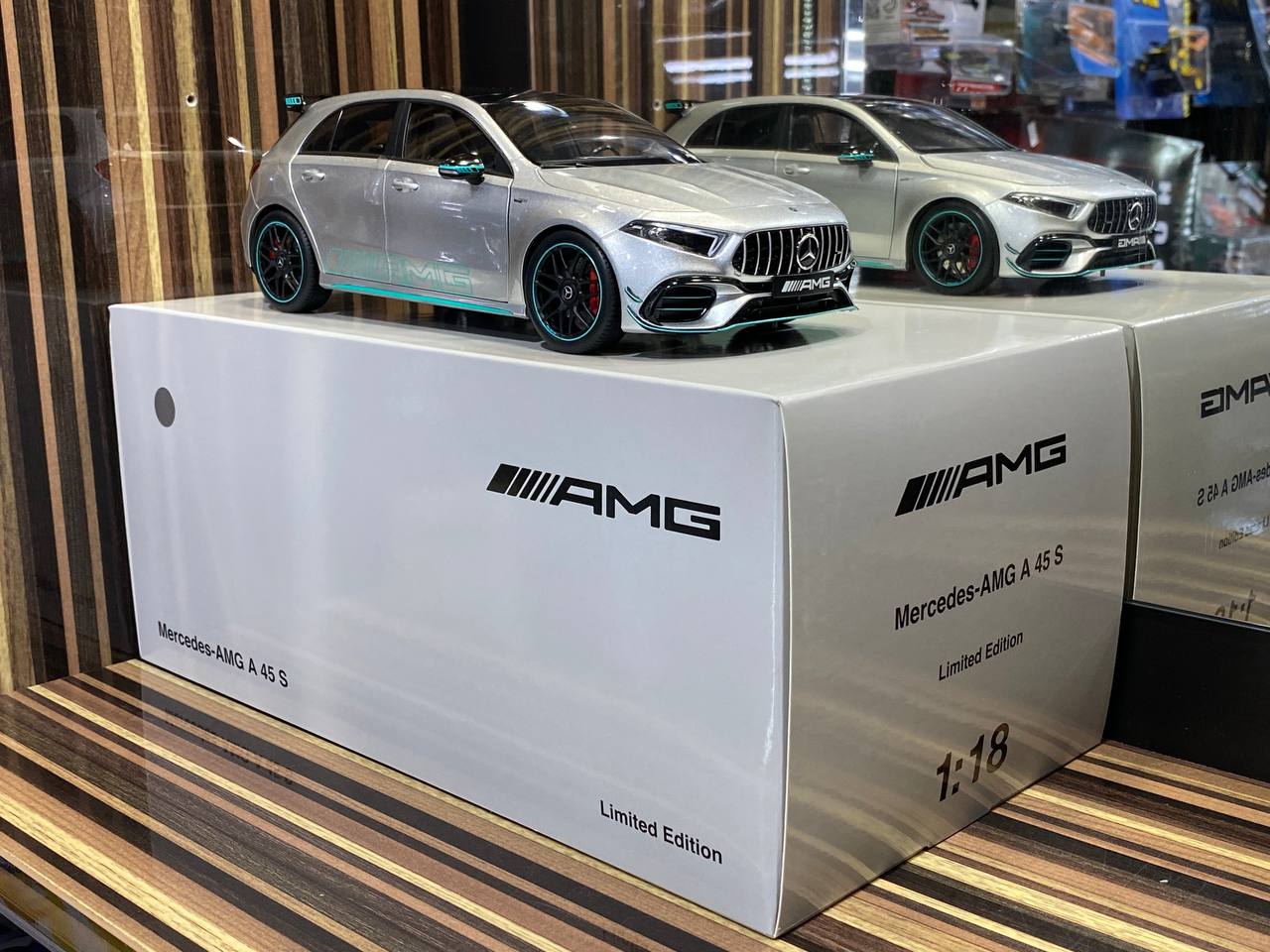 Mercedes Benz AMG A45 S by NZG [1/18 Diecast Silver]