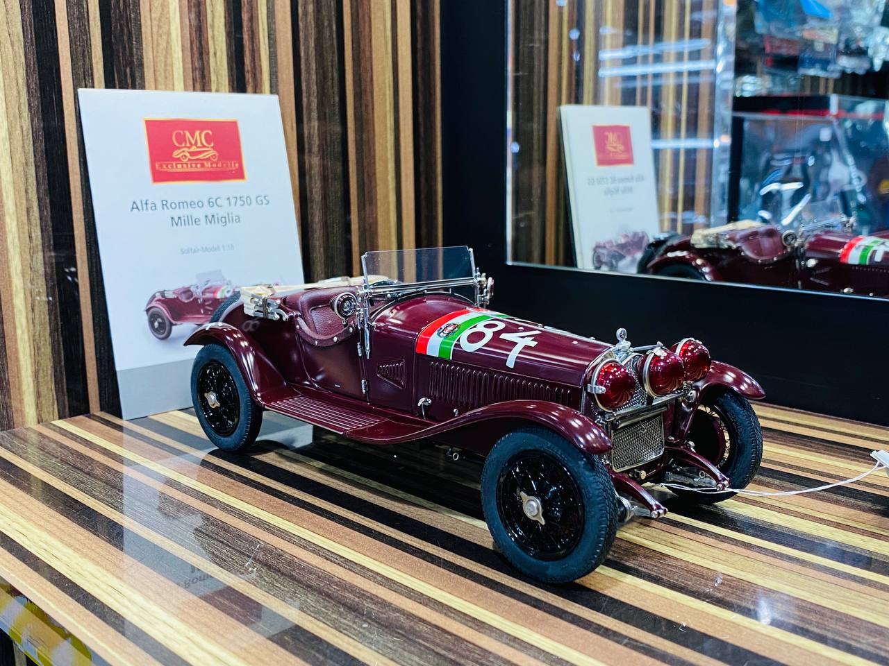 CMC Alfa Romeo 6C 1750 GS Mille Miglia 1930 Model [1/18 Diecast Maroon]