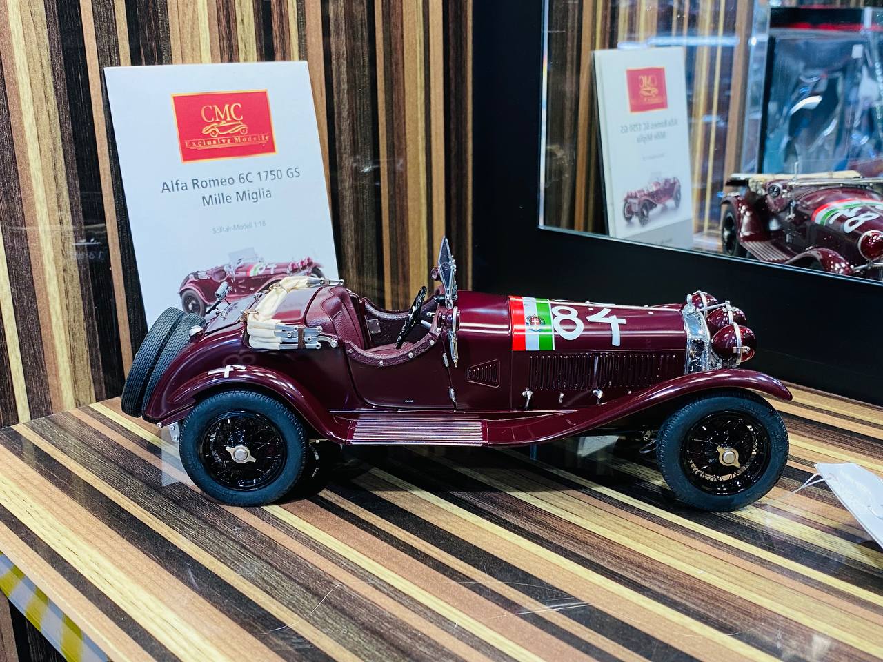 CMC Alfa Romeo 6C 1750 GS Mille Miglia 1930 Model [1/18 Diecast Maroon]