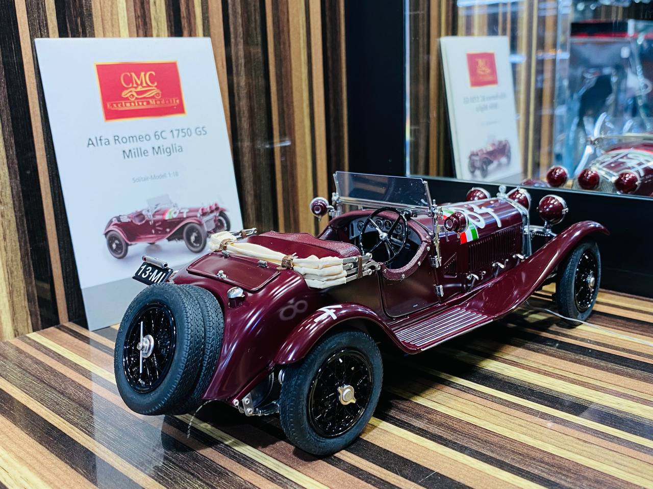 CMC Alfa Romeo 6C 1750 GS Mille Miglia 1930 Model [1/18 Diecast Maroon]