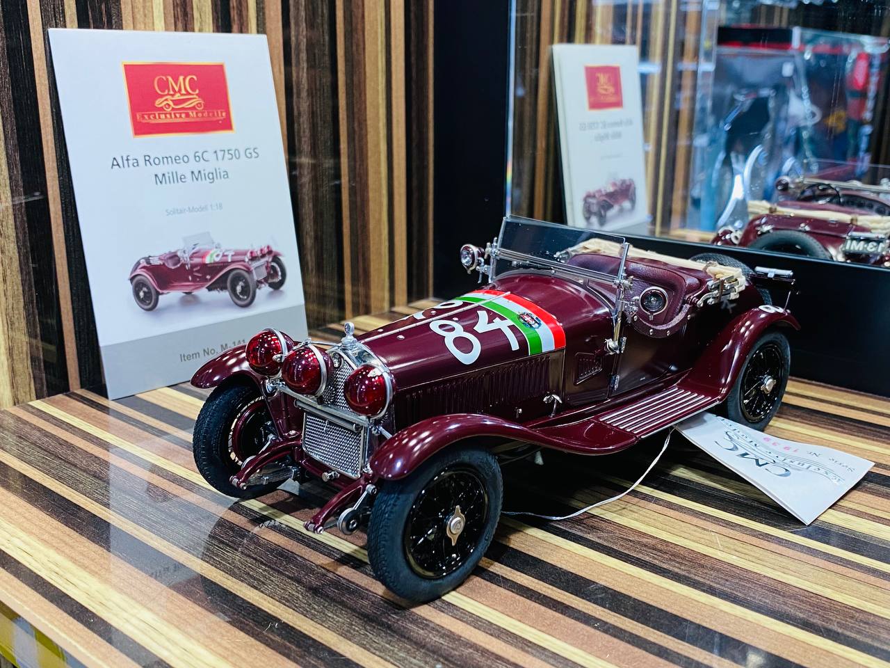 CMC Alfa Romeo 6C 1750 GS Mille Miglia 1930 Model [1/18 Diecast Maroon]