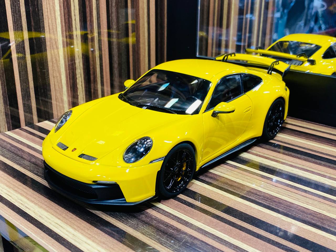 1/18 Diecast Porsche 911 GT3 Yellow Norev Scale Model Car