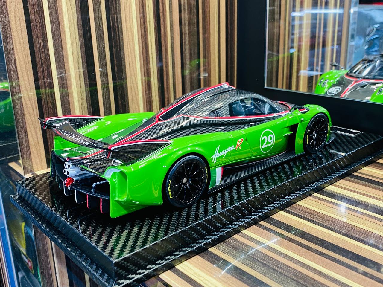 Exclusive VIP Model Pagani Huayra R #29 [ Resin Green | Limited Edition ]