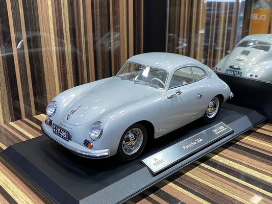 1/18 Norev Porsche 356 Coupe (1954) - Limited Edition Metal Diecast, Silver|Sold in Dturman.com Dubai UAE.