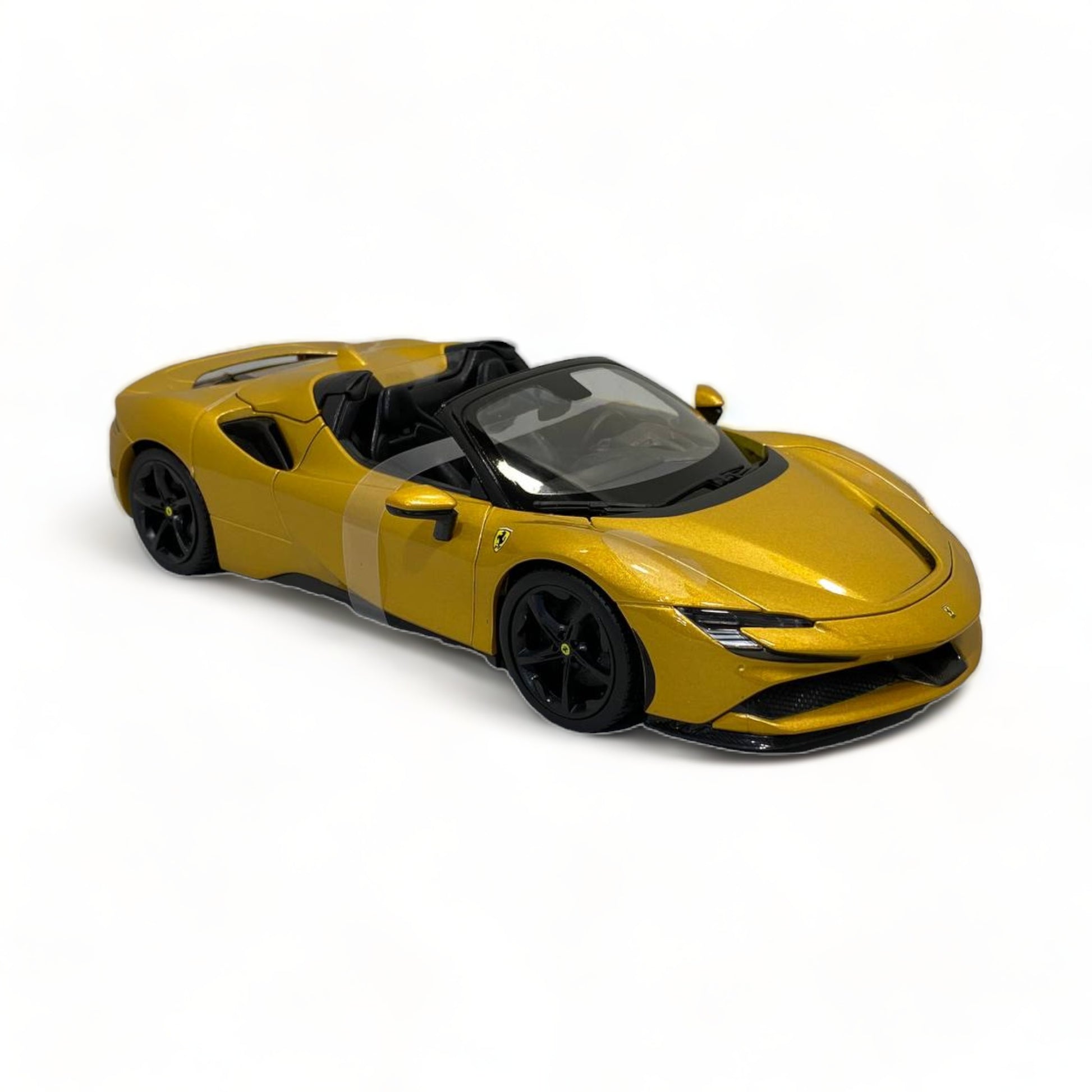 1/18 Diecast Ferrari SF90 Spyder Gold  Bburago Scale Model Car