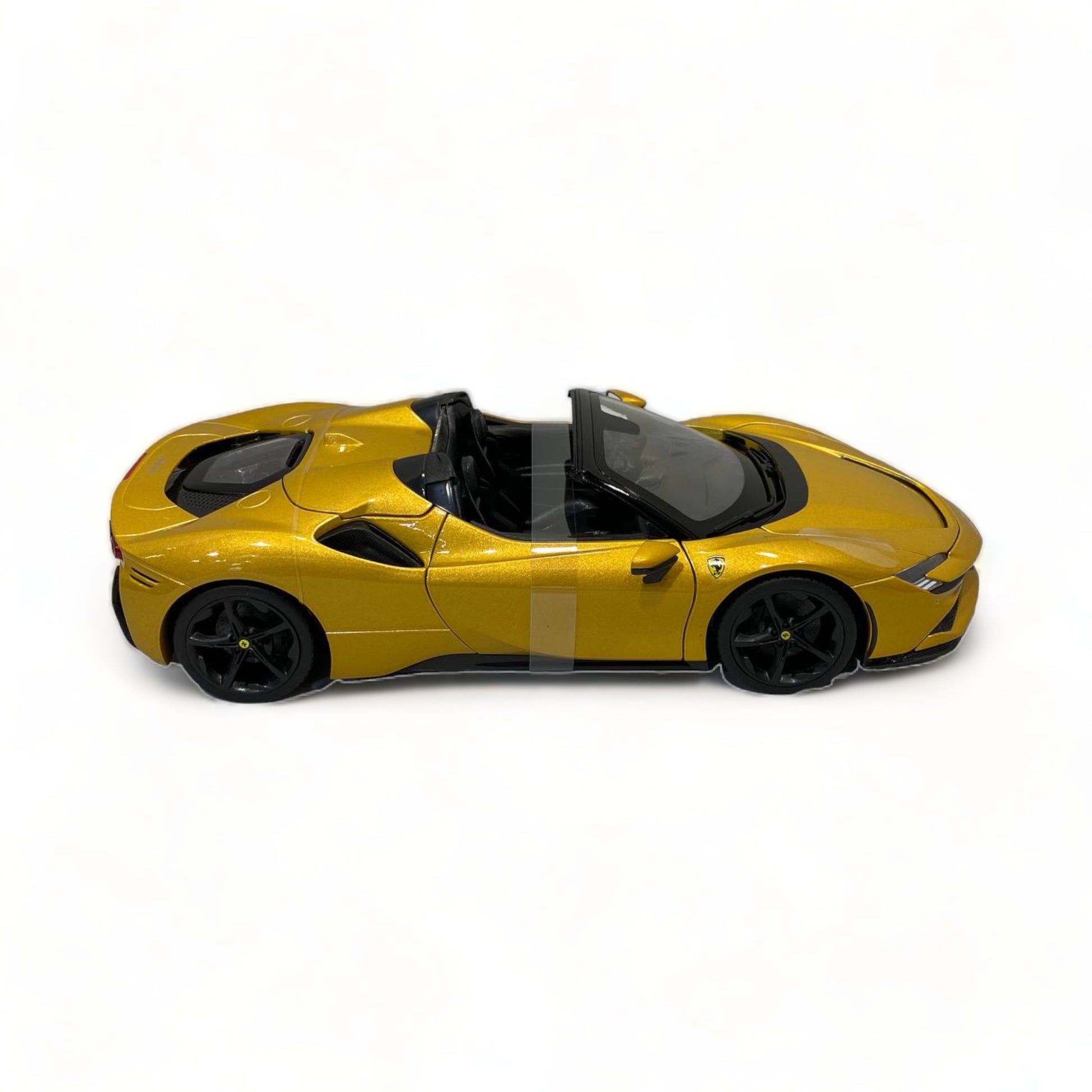 1/18 Diecast Ferrari SF90 Spyder Gold  Bburago Scale Model Car