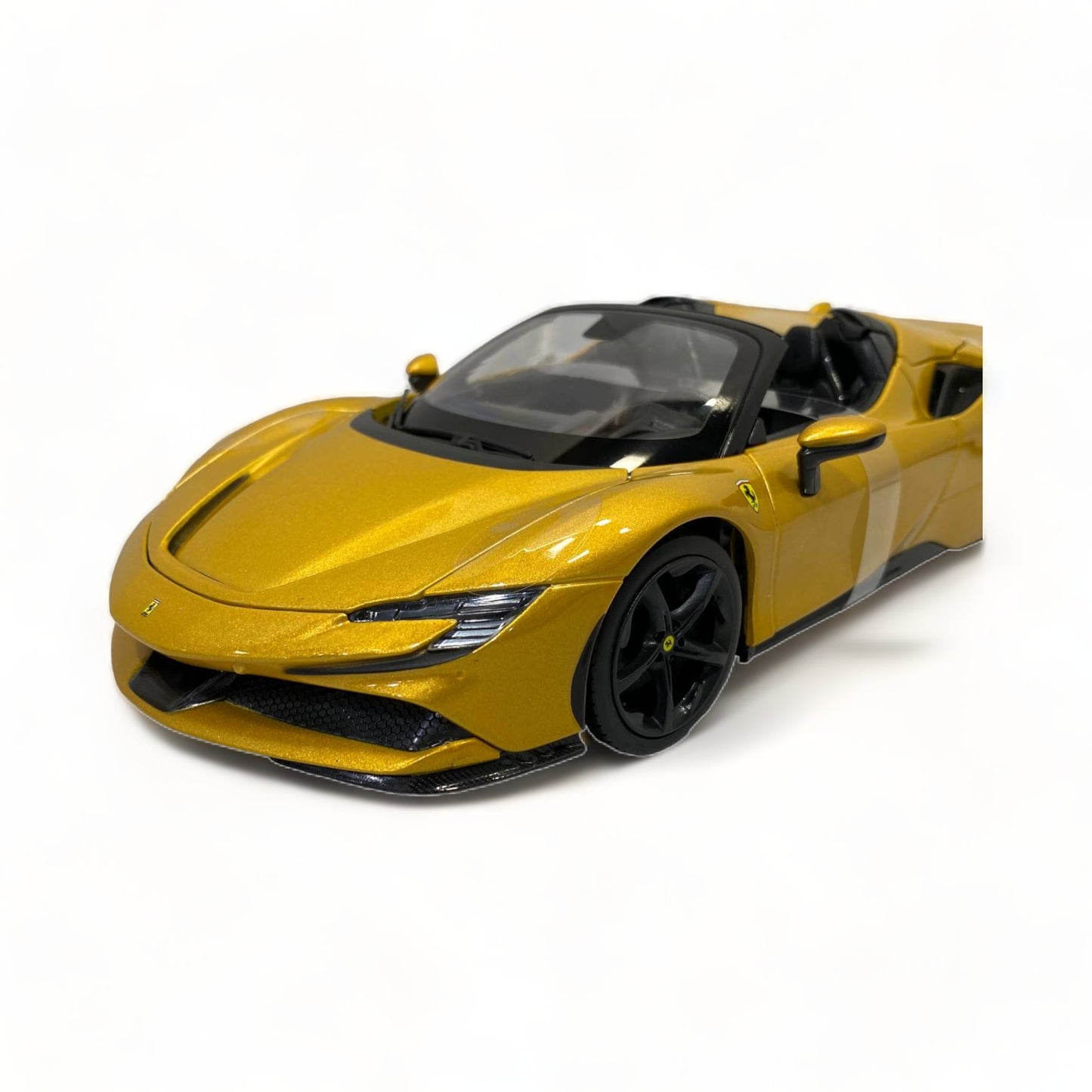 1/18 Diecast Ferrari SF90 Spyder Gold  Bburago Scale Model Car