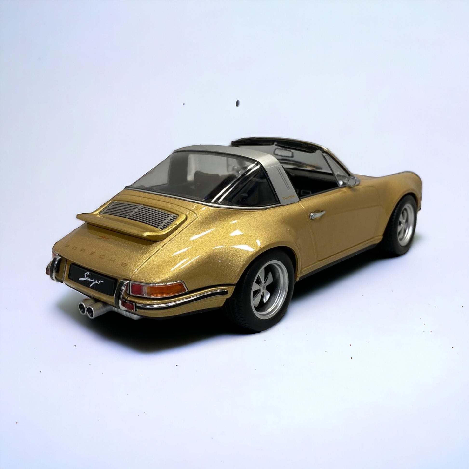 1/18 metal diecast KK Scale  Porche Singe 911 Targa  Gold Metallic|Sold in Dturman.com Dubai UAE.