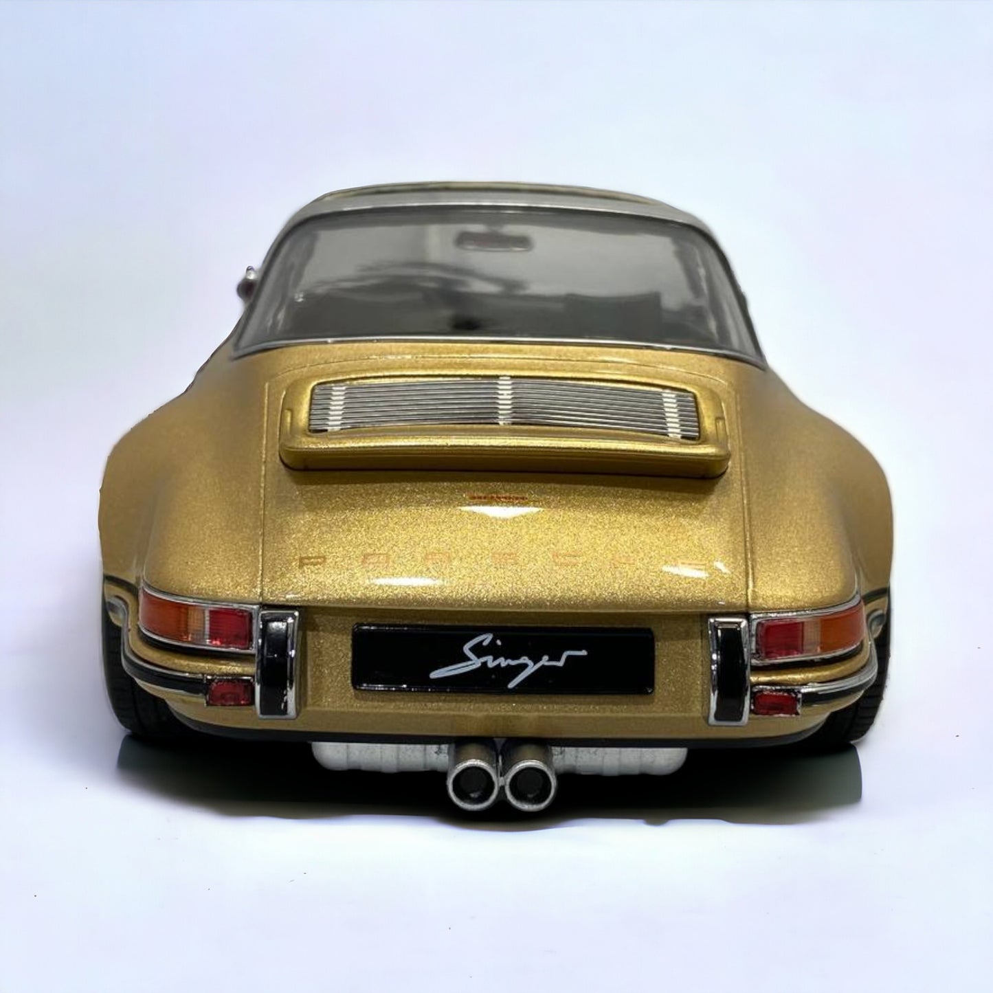 1/18 metal diecast KK Scale  Porche Singe 911 Targa  Gold Metallic|Sold in Dturman.com Dubai UAE.