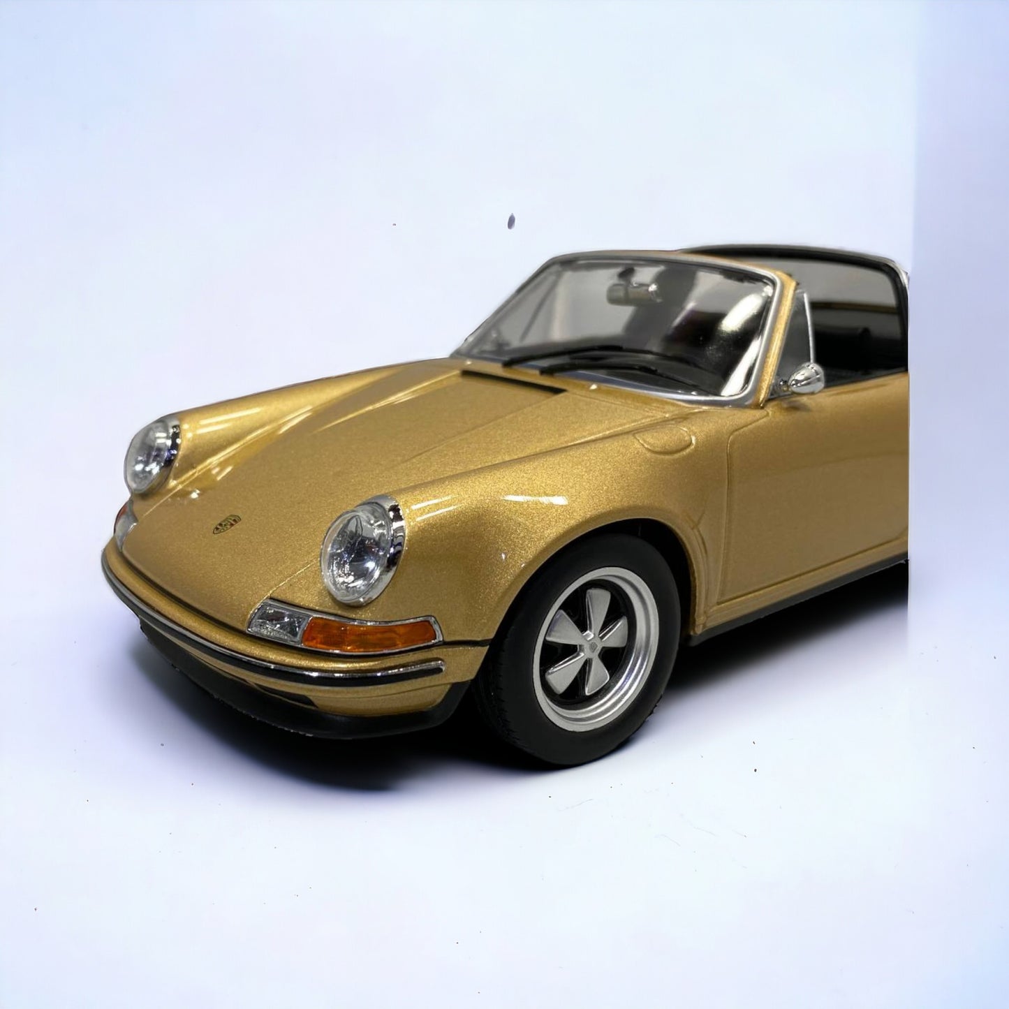 1/18 metal diecast KK Scale  Porche Singe 911 Targa  Gold Metallic|Sold in Dturman.com Dubai UAE.