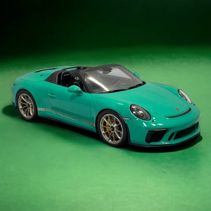 Porsche 911 Speedster Green by Spark Model|Sold in Dturman.com Dubai UAE.