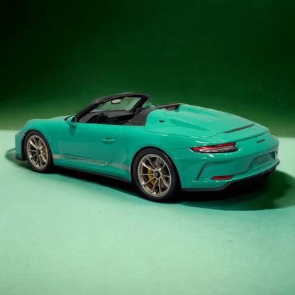 Porsche 911 Speedster Green by Spark Model|Sold in Dturman.com Dubai UAE.