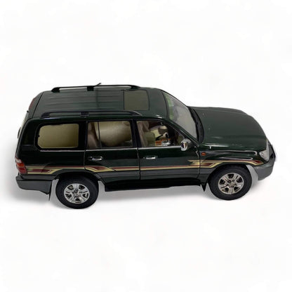 1/18 Diecast Toyota Land Cruiser 100 Green Faw Toys Scale Model Car|Sold in Dturman.com Dubai UAE.