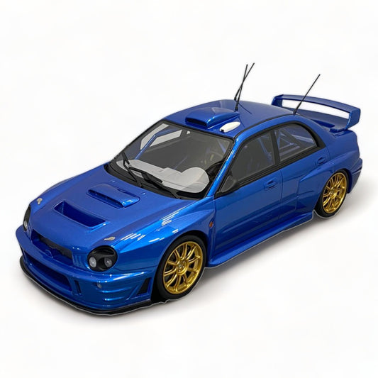 1/18 Diecast TOP MARQUES Subaru S7 Ready To Race Blue 2002|Sold in Dturman.com Dubai UAE.