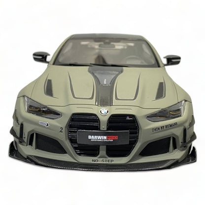 1/18 GLM BMW M4 Humans G82 Louisiana WBK Lizard Grey|Sold in Dturman.com Dubai UAE.