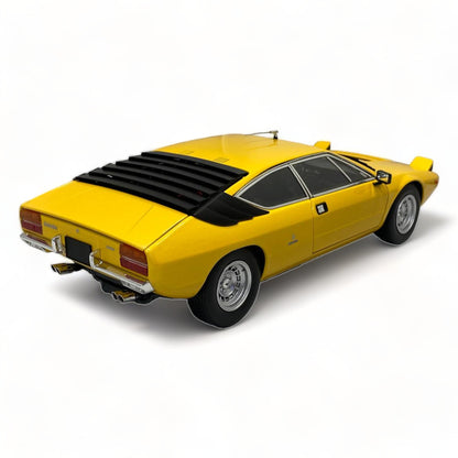 1/18 Diecast KYOSHO Lamborghini Urraco Yellow Scale Model Car|Sold in Dturman.com Dubai UAE.