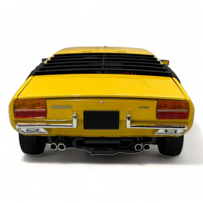 1/18 Diecast KYOSHO Lamborghini Urraco Yellow Scale Model Car|Sold in Dturman.com Dubai UAE.