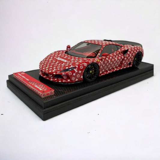 1/18 Resin Ivy Virtue Ferrari Novitec F8 N-Largo Red Scale Model Car|Sold in Dturman.com Dubai UAE.