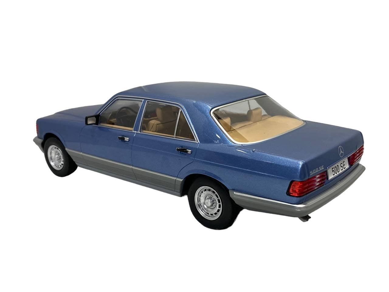 1/18 Modelcar group Mercedes benz S-CLASS 500 SE W126 BLUE Model Car|Sold in Dturman.com Dubai UAE.