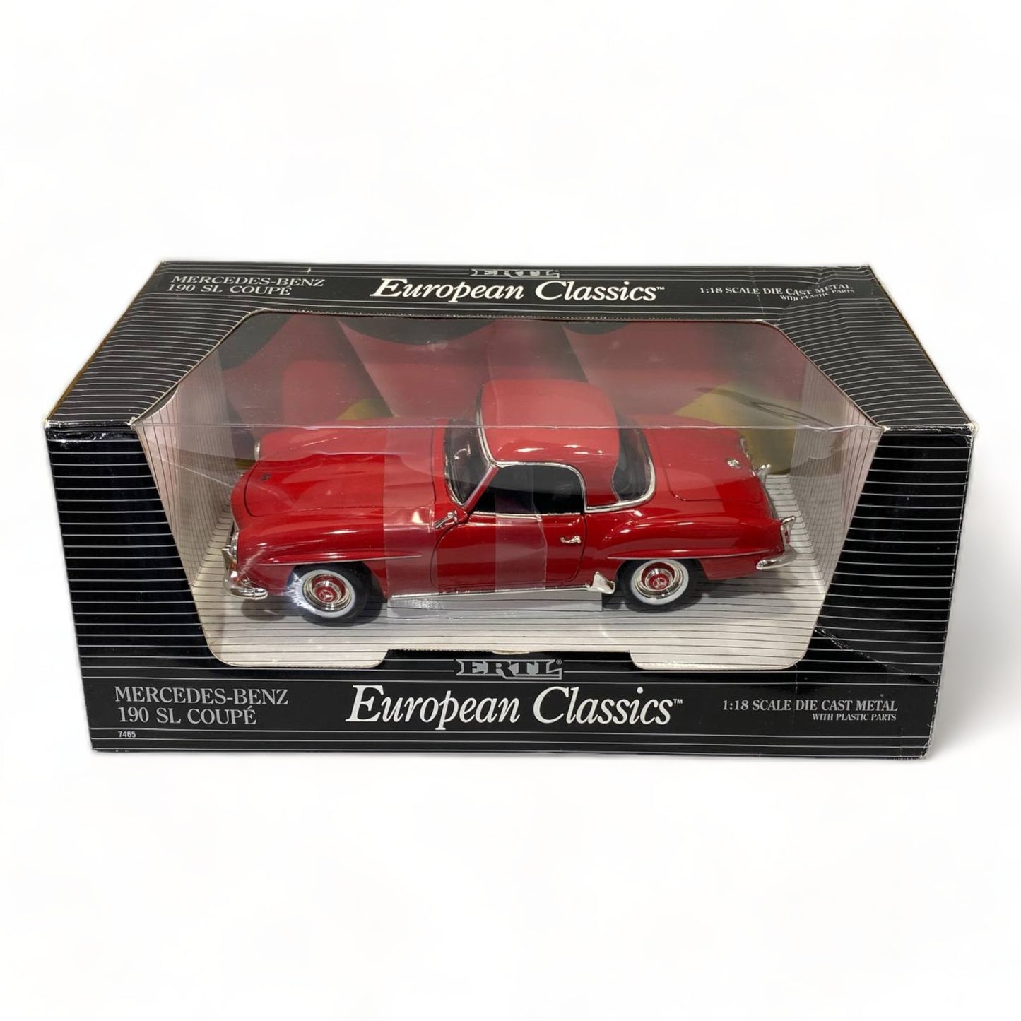 1/18 Diecast Ertl Collectibles Mercedes benz 190 SL COUPE RED Scale Model Car|Sold in Dturman.com Dubai UAE.