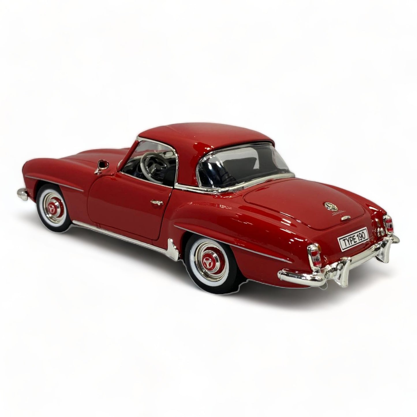 1/18 Diecast Ertl Collectibles Mercedes benz 190 SL COUPE RED Scale Model Car|Sold in Dturman.com Dubai UAE.