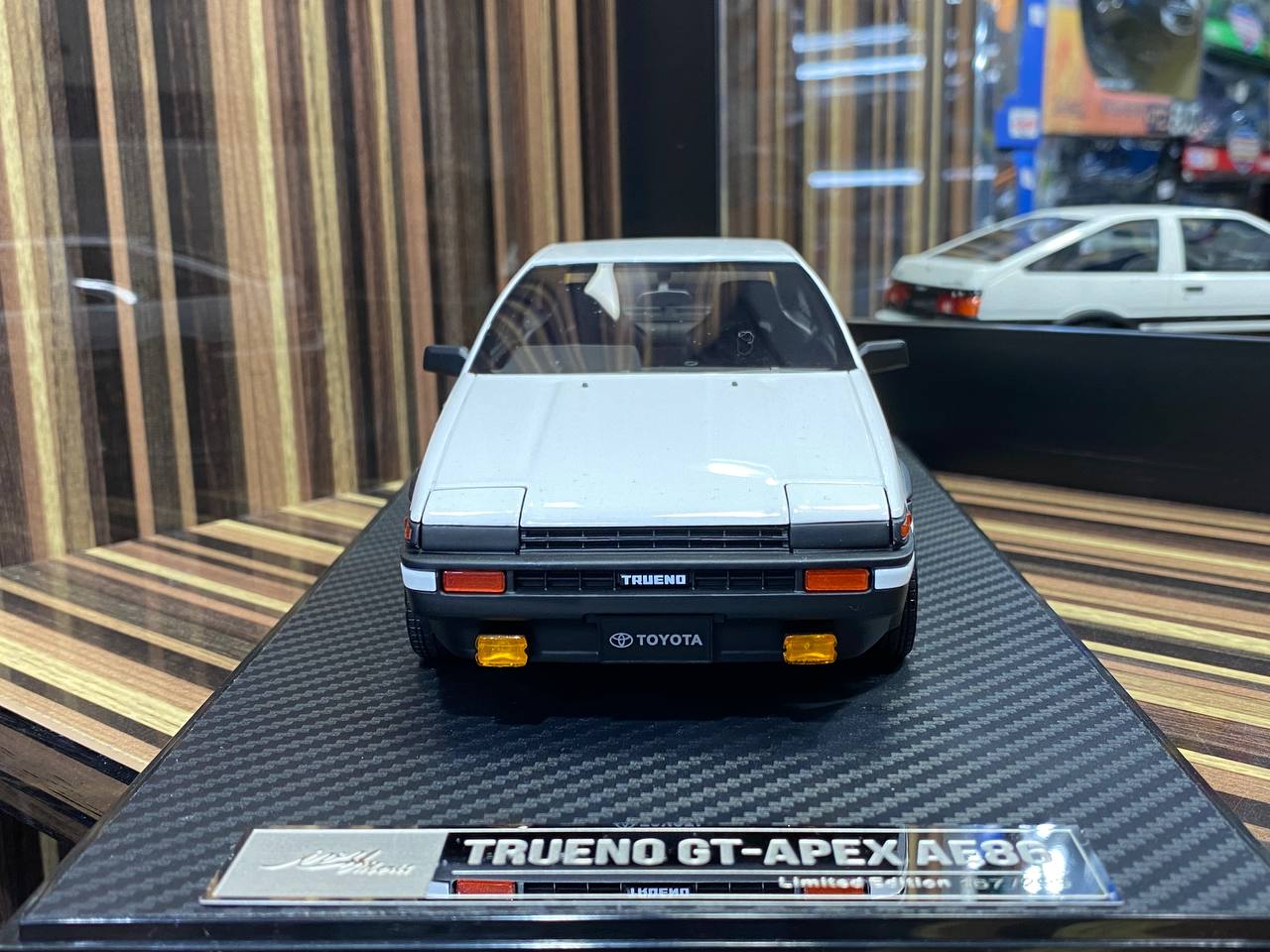 1/18 IVY Models Toyota Trueno GT-Apex AE86 White Scale Model Car|Sold in Dturman.com Dubai UAE.