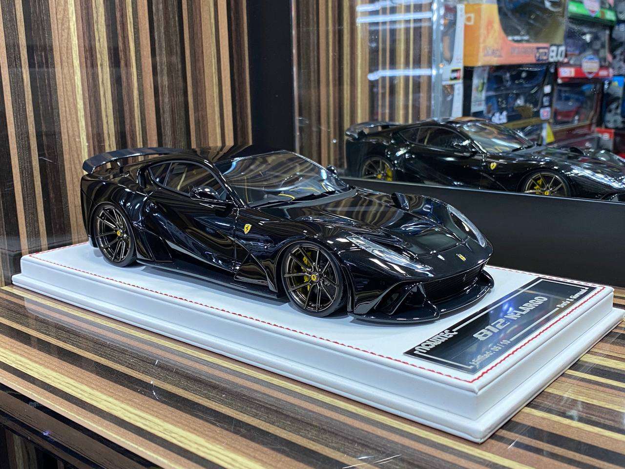 1/18 Davis & Giovanni Ferrari 812 N-Largo Novitec - Black Model Car|Sold in Dturman.com Dubai UAE.