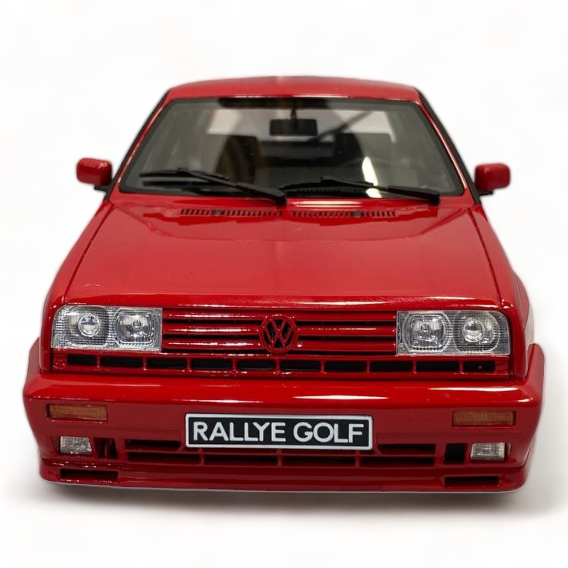 1/18 Resin OTTO Volkswagen Golf Rally - Red Miniature Car|Sold in Dturman.com Dubai UAE.