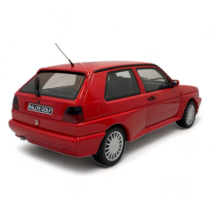 1/18 Resin OTTO Volkswagen Golf Rally - Red Miniature Car|Sold in Dturman.com Dubai UAE.