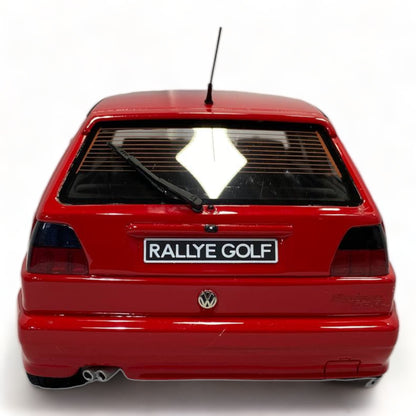 1/18 Resin OTTO Volkswagen Golf Rally - Red Miniature Car|Sold in Dturman.com Dubai UAE.