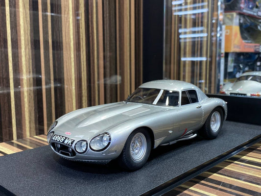 1/18 Diecast CULT JAGUAR E-TYPE LOW DRAG SILVER 1950 Miniature Car|Sold in Dturman.com Dubai UAE.