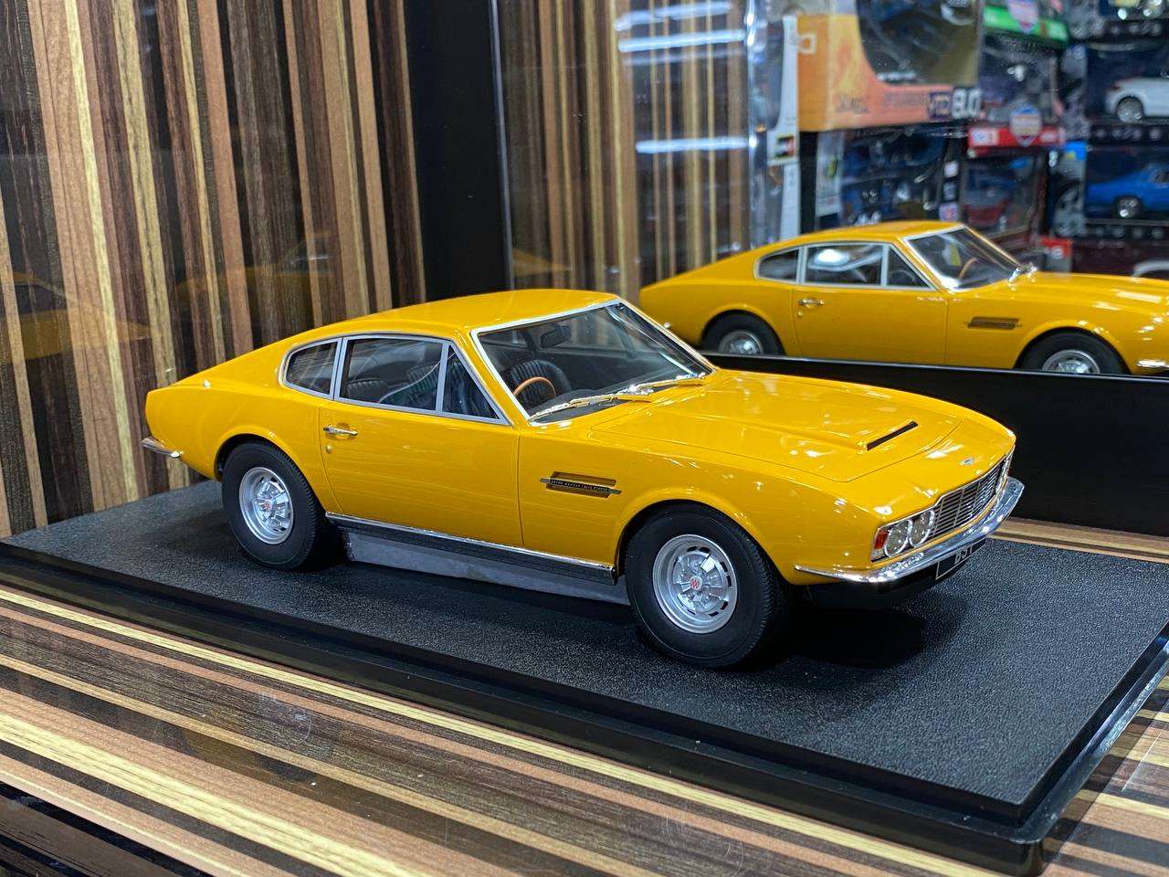 1/18 Diecast CULT ASTON MARTIN DBS YELLOW Miniature Car|Sold in Dturman.com Dubai UAE.