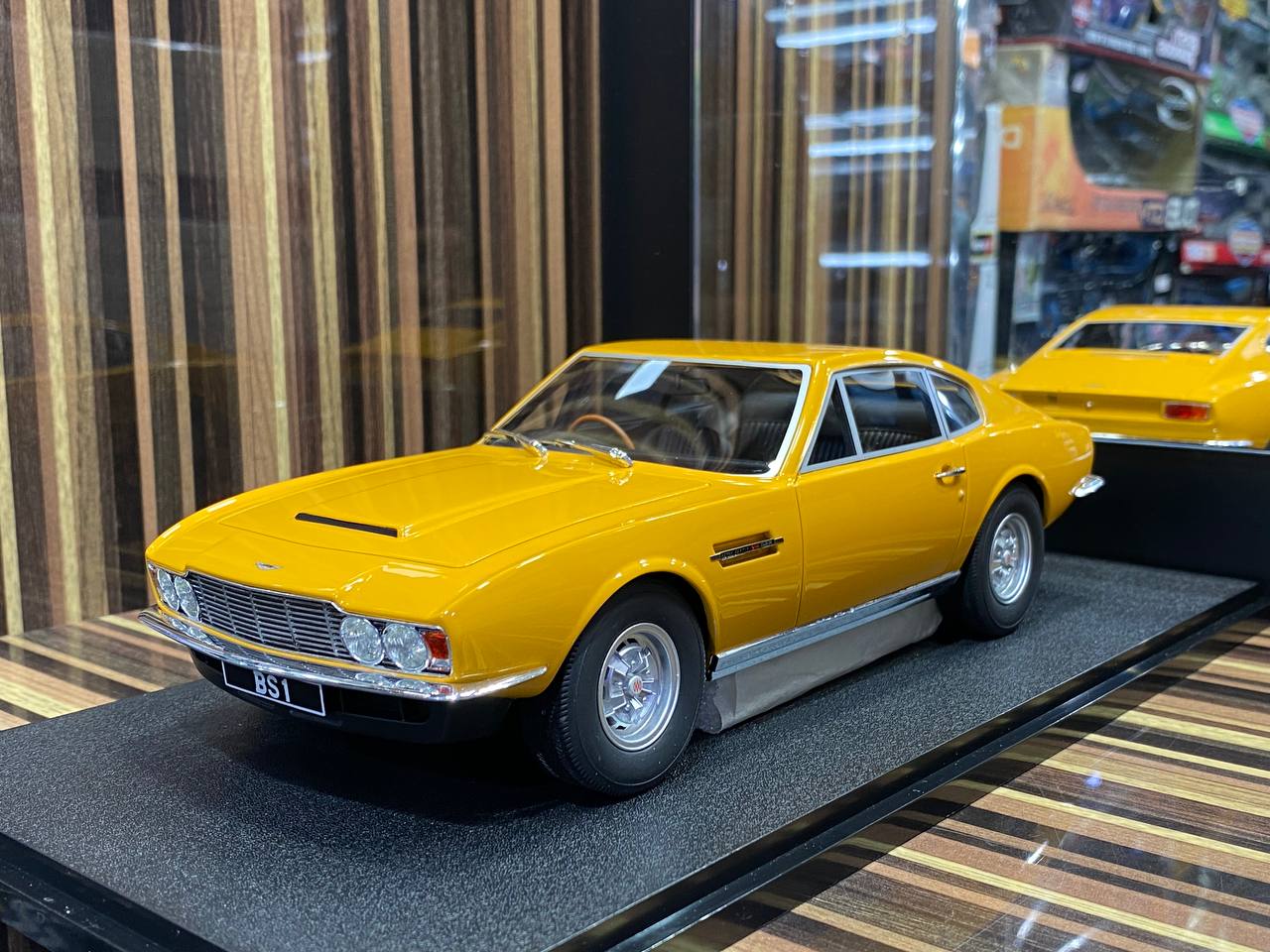 1/18 Diecast CULT ASTON MARTIN DBS YELLOW Miniature Car|Sold in Dturman.com Dubai UAE.